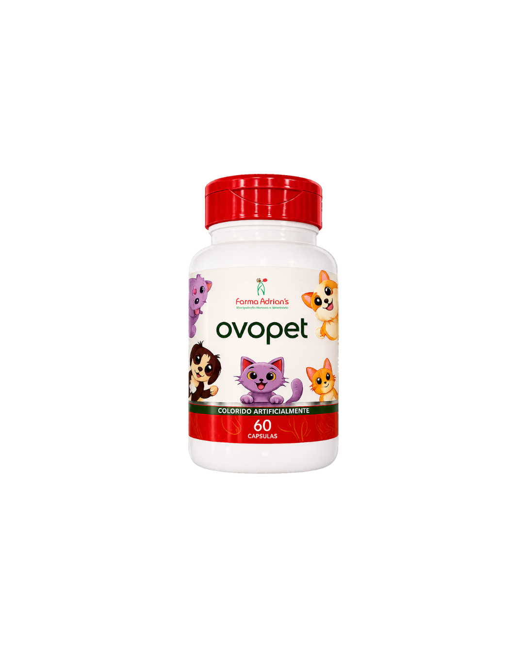 Ovopet — 60 cápsulas — manipulado pela Farma Adrian's